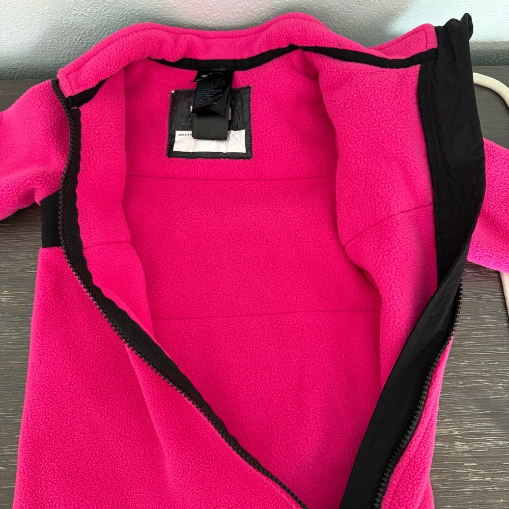 The North Face Pink and Black Baby Girl One Piece Fleece Snow Suit 3-6 Months - Picture 7 of 7